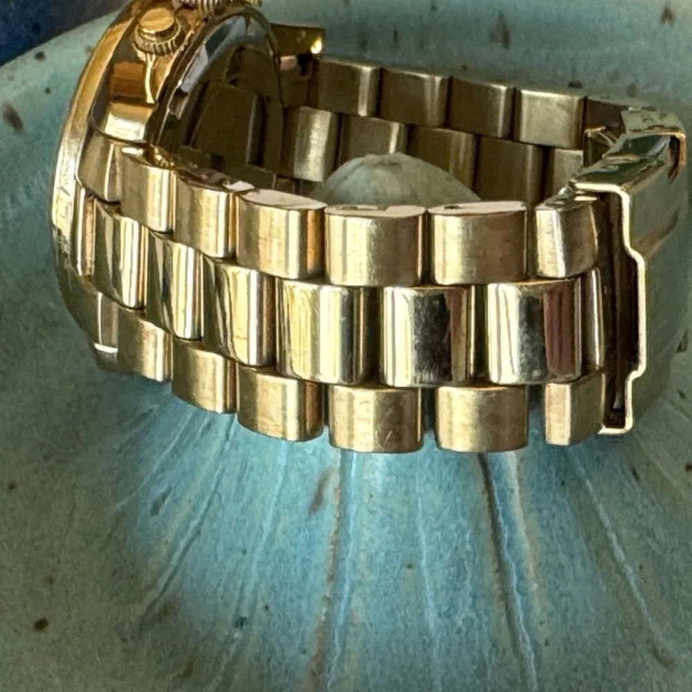 Gold Chronograph Watch- EUC!